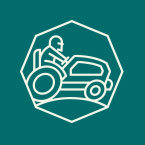 Graphic that shows the Quarter-scale competition simplified logo on a teal background Graphic that shows the Quarter-scale competition simplified logo on a teal background